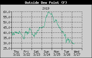 Outside Dewpoint History